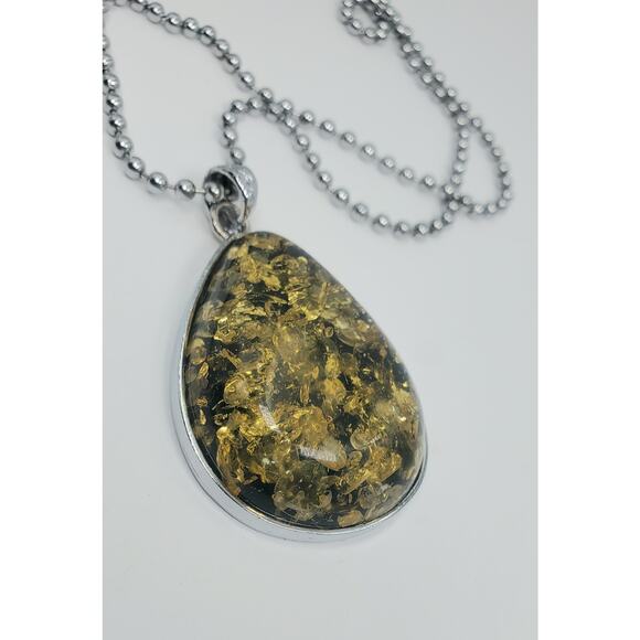 Vintage Baltic Amber Huge Chunky Boho Necklace, Bracelet, and Ring Set NOS - Picture 3 of 9